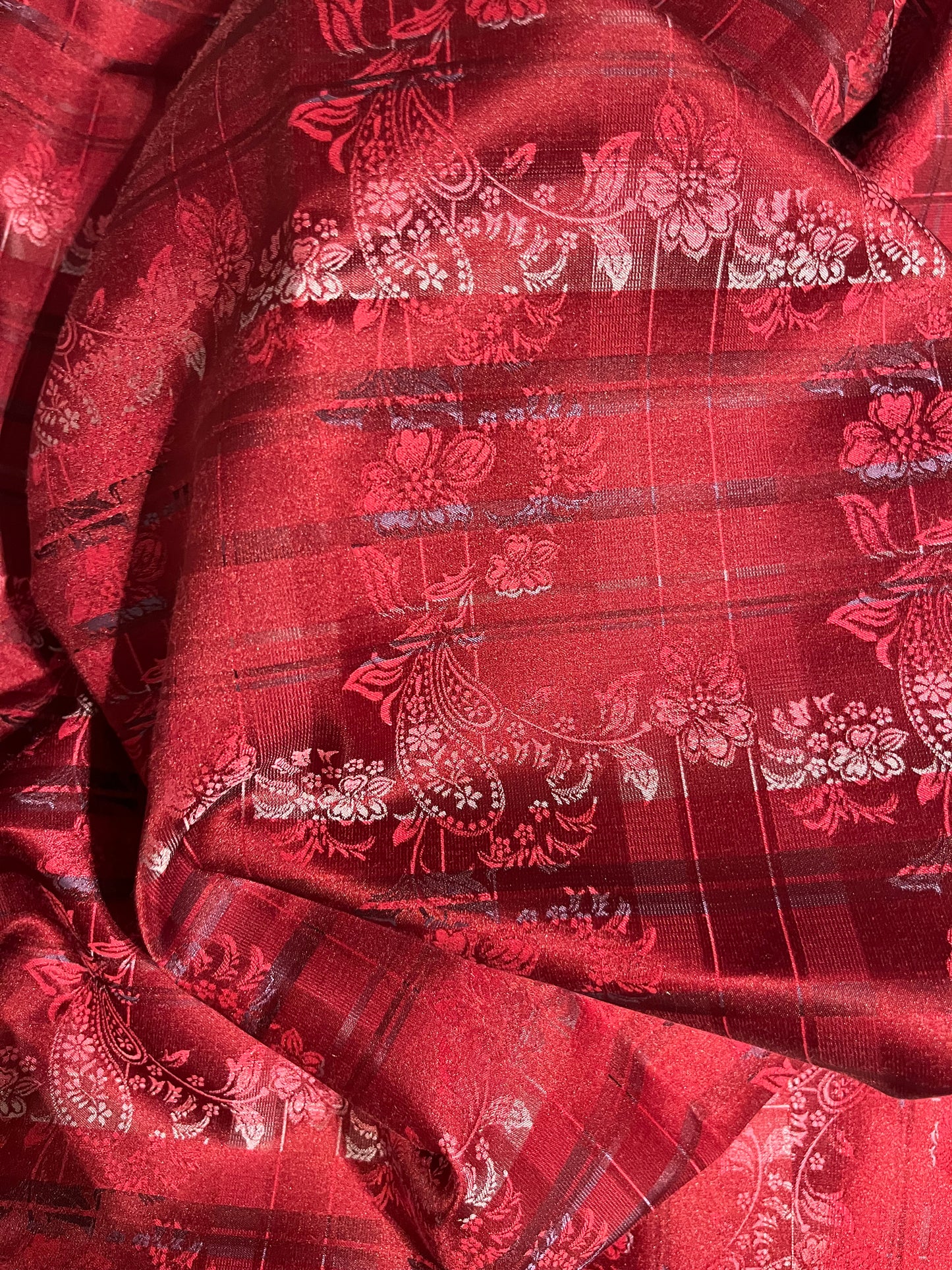 Rød mønsterblanding