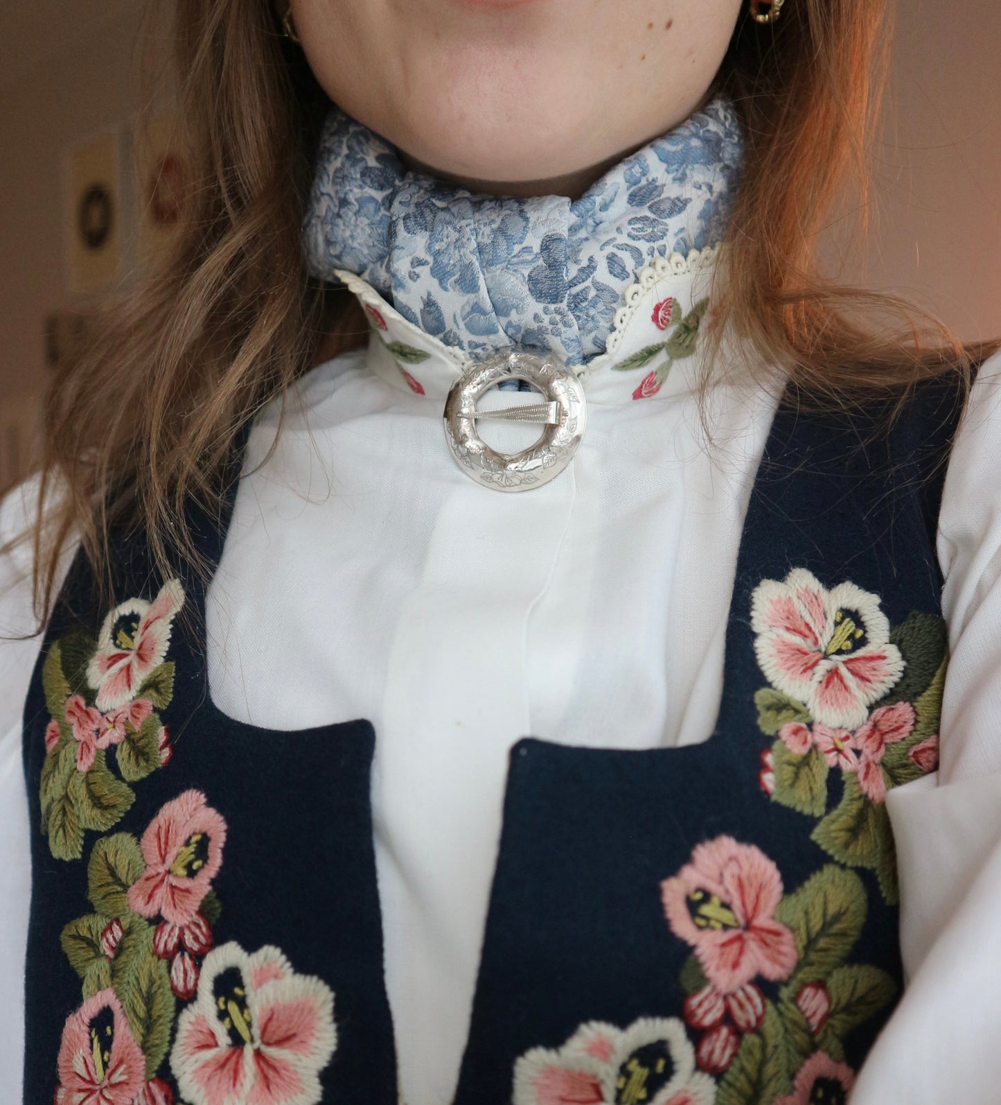 Blå blomsterblanding